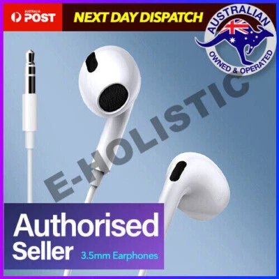 3.5mm Stereo Wired Earphones Headphones Headset Bass With Mic for iPhone AUX - image 1 of 4