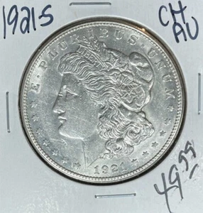 1921-S MORGAN SILVER DOLLAR ~ CH/AU ~NICE COIN~  - Picture 1 of 2