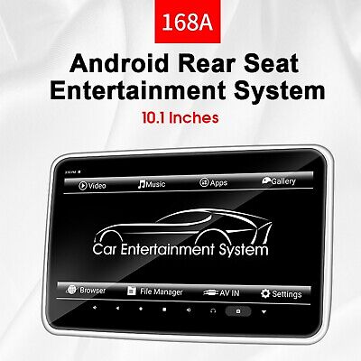 2+16G 10.1'' Android 10 Car Headrest Monitor Rear Seat HDMI WIFI USB BT Stereo • 216.49€