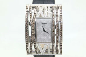 Chopard 13/7130-52 Montres Dame XL 18k White Gold Diamond Set Quartz Watch - Picture 1 of 11