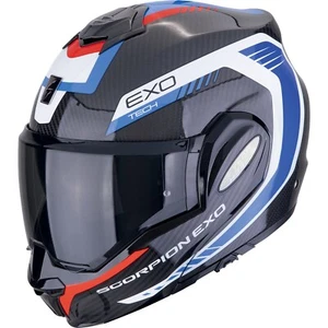 Motorrad Klapphelm XL - Scorpion EXO-Tech Evo Carbon Cosy schwarz-blau-rot - Picture 1 of 3