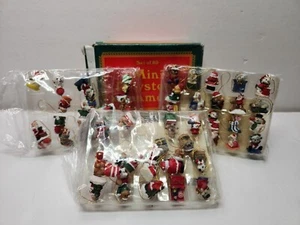 Vintage Giftco Inc Mini Polystone Christmas Tree Ornaments 59 Pieces Miniatures - Picture 1 of 8