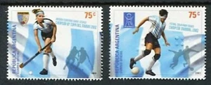 Argentina 2003 Hockey Football Soccer Sports Unique Braille Embossed Stamps 2v - Picture 1 of 2