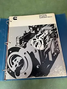 Cummins PT (G) Fuel Pump Calibration Values Manual 1978 - Picture 1 of 4