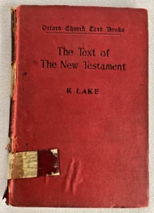 🍒 The Text of The New Testament Rev. K. Lake 2nd Edition Antique 1905 🍒 - Bild 1 von 6