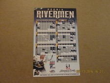 AHL Peoria Rivermen 2007-08 Logo Hockey Magnet Schedule