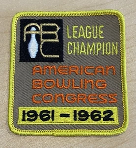 Vintage 1960’s ABC American Bowling Congress League Champion Patch - 1961-1962 - Bild 1 von 2