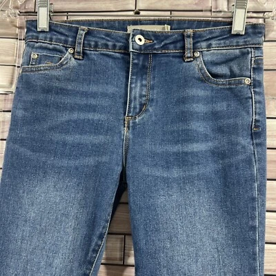 Jeans Tractor Niñas 12 Azul Denim Pierna Acampanada Mezcla Algodón Trabajo Juego Escuela Foto 1 de 4