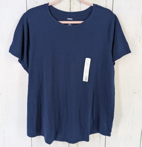 T-shirt donna blu scuro manica corta Sonoma taglia 1X The Everyday nuova con etichetta - Foto 1 di 8