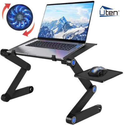 0-360 ° Faltbar Laptoptisch Laptop Ständer Betttisch Notebooktisch PC Klapptisch - Bild 1 von 4