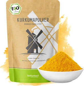 BIO Kurkuma / Kurkumapulver 1000g - Rohkostqualität 100% naturrein - bioKontor - Bild 1 von 9
