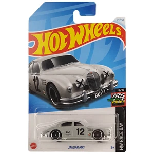 Hot Wheels JAGUAR MK1 HW Race Day Car Grey 127/250 6/10 2021 NEW Sent In Box - Picture 1 of 5