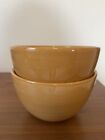 2 Pottery Barn Sausalito 6"x 3 5/8" Soup Cereal Replacement Bowls Amber Yellow