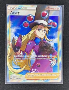 Pokemon TCG - Avery Full Art Trainer Holo Rare - 187/198 - Chilling Reign NM - Picture 1 of 2