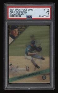 1994 Alex Rodriguez PSA 7 SPORTFLICS 2000 Rookie Traded Rc #148 *NICE*