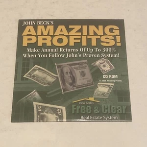 John Beck's Amazing Profits: Make Annual Returns of Up to 300% When..CD ROM 2006 - Imagen 1 de 2