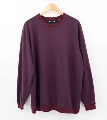Travis Mathew Men's Sweatshirt XXL Purple Crewneck Lightweight Pima Cotton Blend - Image 1 of 4