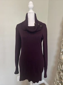 The Limited Dark Purple Cowl Neck Tunic Sweater Size XS - Picture 1 of 11