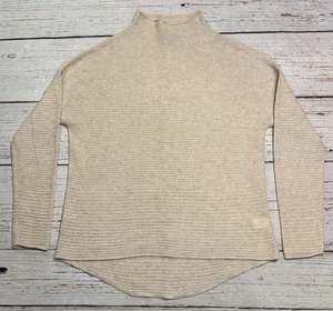 In Cashmere Long Sleeve Sweater Beige Women’s Sz S - Picture 1 of 13
