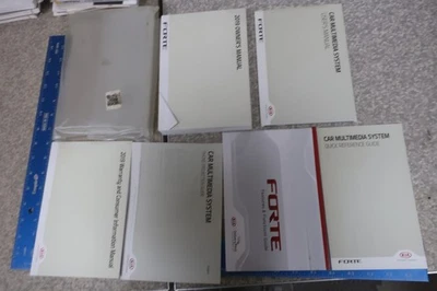 Kia Forte Owner's Manual 2019 Navigation Book Set 19 Free Shipping OM937 - Image 1 of 2
