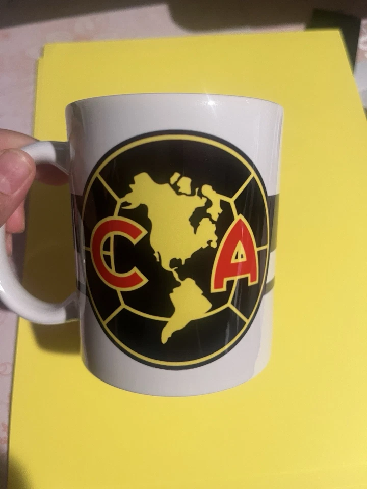 Aguilas Del América Club America咖啡杯陶瓷11盎司蓝色 — 第 1/1 张图片