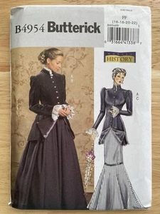 Butterick B4954 Making History 1880er Jacke & Rock Kostüm Schnittmuster Gr. 16-22 - Bild 1 von 4