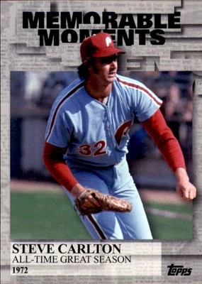 2017 Topps Memorable Moments #MM4 Steve Carlton - BB - Image 1 of 2