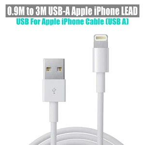 USB For Apple iPhone Long Charger Fast Cable USB Lead 6 7 8 X XS XR 11 12 13 14 - Picture 1 of 21