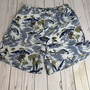 Polo Ralph Lauren Swim Trunks Mens XL Hawaiian Tropical AOP Mesh Lined - Picture 1 of 9