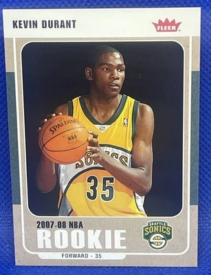 Fleer Kevin Durant 2007-08 novato radiocontrol Seattle Supersonics #212 Foto 1 de 2