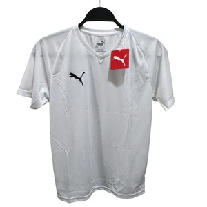 Puma NWT Youth Size XL White LIGA Core V-Neck Training Soccer Jersey Shirt NWT - Picture 1 of 8
