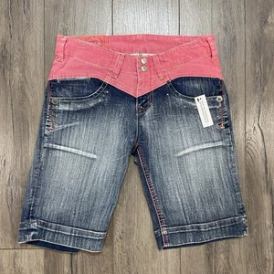 Vintage Marithe Francois Girbaud Jeans Women’s Sz 28 Capri Shorts NWT Y2K - Picture 1 of 13