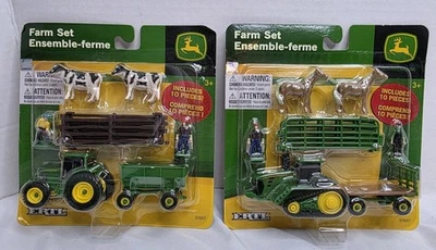 ERTL 10 Piece Farm Set John Deere - Two (2) Sets - Brand New & Sealed - Tractors - Image 1 of 4