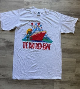 Vintage 1990er Walt Disney BIG RED BOAT CRUISE Einzelnaht T-Shirt Gr. M Made in USA - Bild 1 von 6