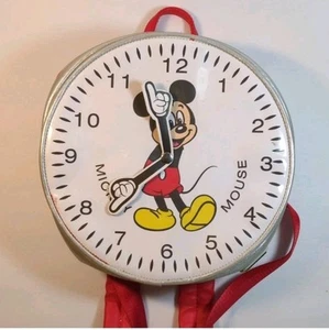 Mickey Mouse Loungefly- Figural Watch Clock Face Mini Backpack - Disney - Picture 1 of 10