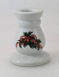 Vintage Kerzenständer Weihnachten Stechpalme Beere - Bild 1 von 6