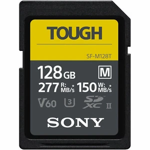 Sony M Tough Series SF-M128T 128GB UHS-II Class 10 U3 V60 SDXC SD Memory Card - Picture 1 of 2