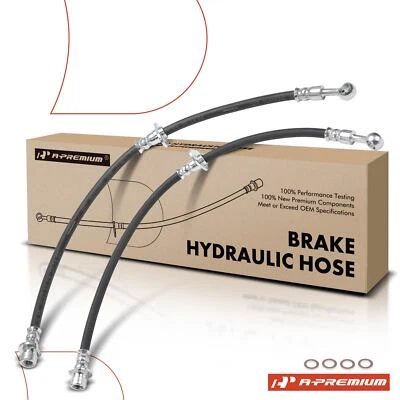 Manguera hidráulica de freno trasera A-Premium 2x para Acura RSX 2002-2006 con soporte 2,0 L Foto 1 de 4