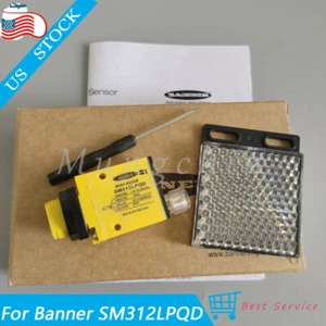 New In Box PNP/NPN Photoelectric Sensor For Banner SM312LPQD SM312 LPQD 49771 - Picture 1 of 8