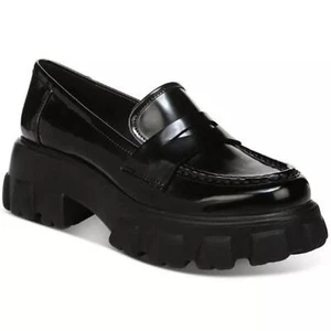 Bar III Women's Paz Lug Sole Slip Resistant Penny Loafers Black Size 9M NWB - Picture 1 of 6