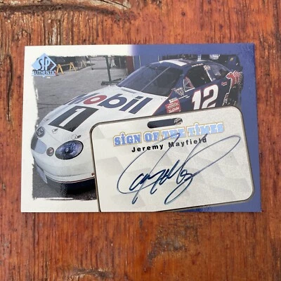 1998 SP AUTHENTIC SIGN OF THE TIMES AUTO S8 JEREMY MAYFIELD - Image 1 of 2
