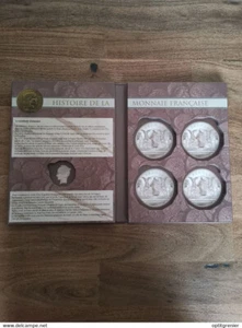 LEERE EMPTY / LEERE SCHATULLE FÜR 5 MEDAILLEN / GESCHICHTE DER FRANZÖSISCHEN MÜNZE - Bild 1 von 5