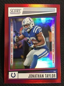 2022 Score Football #12 Jonathan Taylor Red Zone /20 Colts