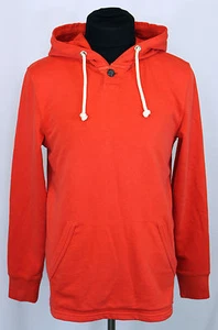 NWT H&M LOGG Red One Button Hooded Sweatshirt Size Small S/P MSRP $39.95 - Bild 1 von 1
