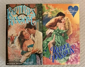 (2 pb) ALL by author BETINA M. KRAHN Heartfire bodice ripper - Imagen 1 de 2