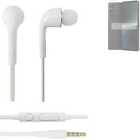 Kopfhörer für Sony Xperia 1 V headset Ohrstöpsel in ear plug weiß