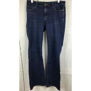 MICHAEL KORS JEANS Women’s Dark Blue Low Rise Metal Logo Sz. 8 (111818) - Picture 1 of 11