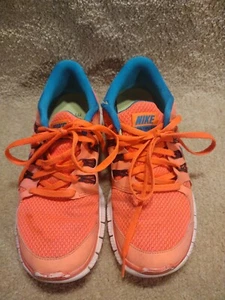 NIKE Free 5.0 Atomic Red Tropical Teal Shoes Sneakers Womens SIZE 7 - Picture 1 of 12