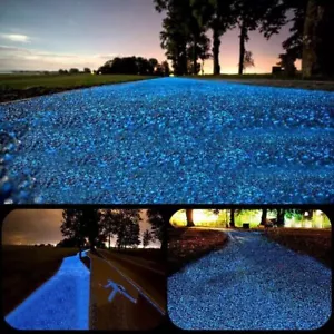 9.7Lbs 2000Pcs Glow in The Dark Stones Garden Pebbles Rocks Indoor Outdoor De... - Picture 1 of 7
