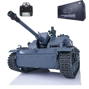 Henglong 1/16 Stug III RTR IR BB RC Tank 7.0 Plastic 3868 Machine Gun Smoke - Picture 1 of 18